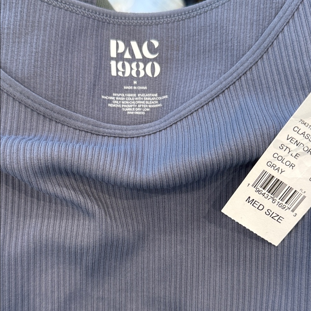 PacSun Gray Ribbed Tank Bodysuit- Brand New with tags